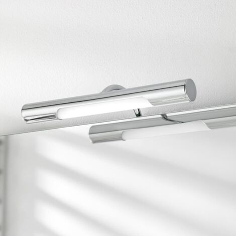 Aplique baño LED “León” (5W 5700K 271lm) IP44 fabricado en acero y zamak color blanco y cromo (1/5)