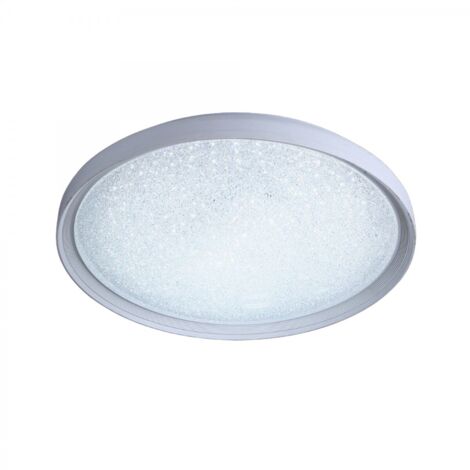 Plafón LED regulable redondo "Gloss" con mando a distancia (40W 3CCT 2800lm) IP20 Ø52cm fabricado en metal, cristal y acrílico c (1/3)