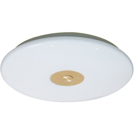 Plafón LED regulable "Pro" redondo con mando a distancia (50W 3CCT 2900lm) IP20 Ø50cm fabricado en aluminio y acrílico color bla (1/3)