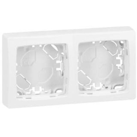 Legrand 086092 - Marco de superficie 2 postes de aparamenta de superficie - blanco