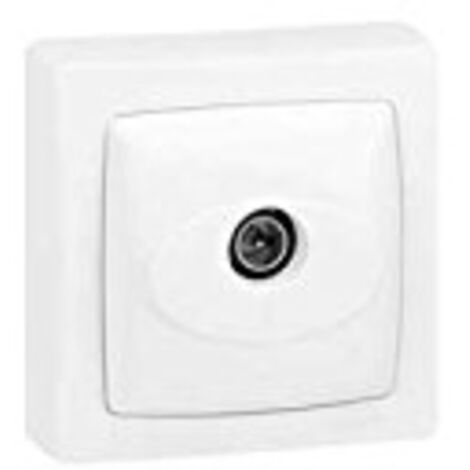 Base de TV unica blanco monoblock Legrand Oteo 086040 (1/3)