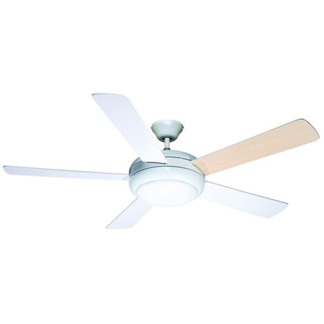 Ventilador de techo “Randy” con control remoto 2xE27 (74W motor AC y 3 velocidades) IP20 Ø132cm color blanco (1/4)