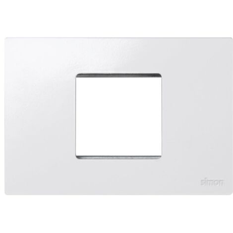 Placa americana blanca 2 módulos estrechos SIMON 27 PLAY 2700612-030