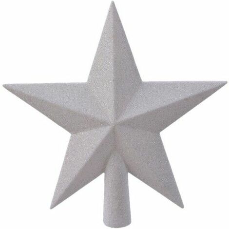 Estrella blanca para arbol de navidad EDM 72013