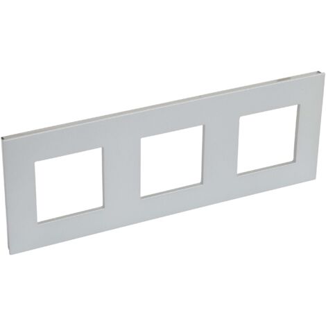 Marco 3 elementos VALENA NEXT aluminio LEGRAND 741033
