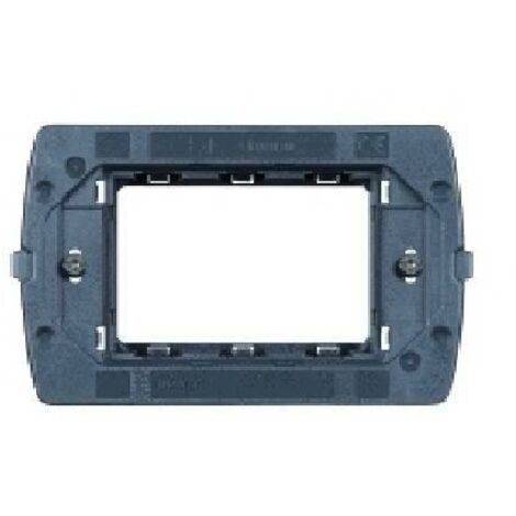 Bticino livinglight soporte de 3 plazas para placas de aire ln4703c