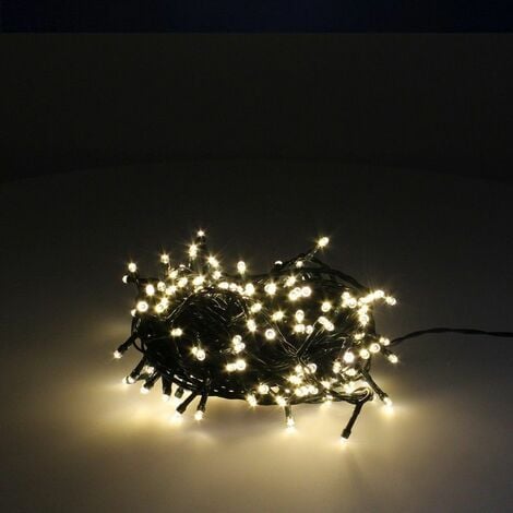 Luces Navidad 180 Leds Color Blanco Calido IP44