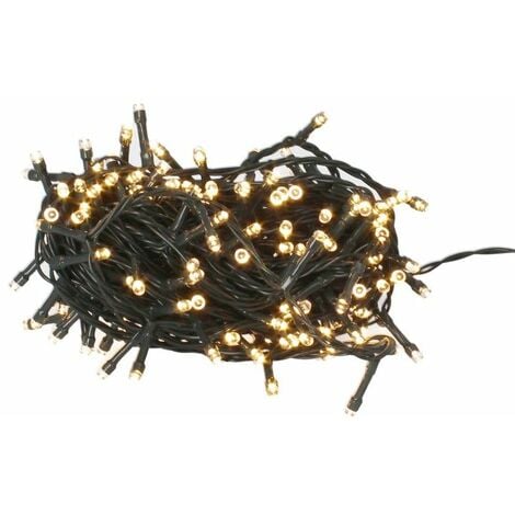 Luces Navidad 180 Leds Color Blanco Calido IP44