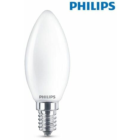 Philips bombilla led vela 6,5w-60w 806 lumen 2700k -Bombillasytubos