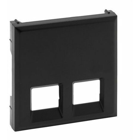 Tecla doble para bases telefónicas e informáticas RJ 45 negro mate Niloé Step LEGRAND 864543