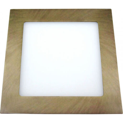 Downlight 5w 6500k cuadrado agamenon 450lm cuero 2x9x9 cm corte 7x7 cm