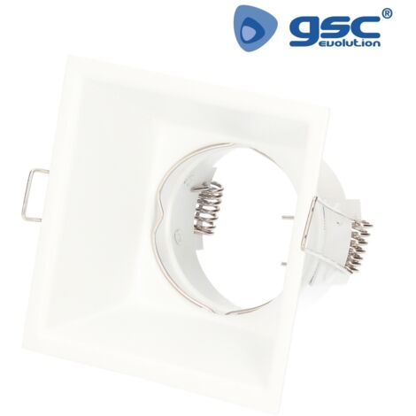 GSC 200405008 Aro cuadrado empotrable Taitu 88x88mm antideslumbramiento Blanco mate (1/5)