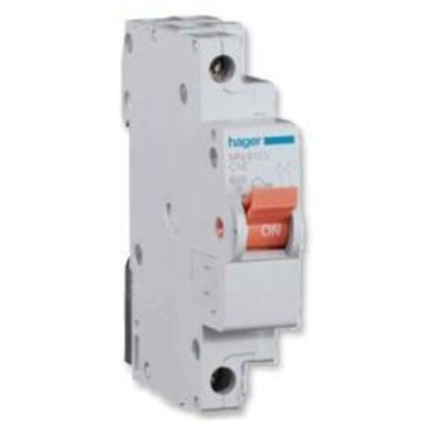 HAGER MN910V  Interruptor automático MN 1P+N 10A curva C
