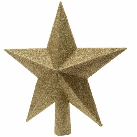Estrella dorada para arbol de navidad EDM 71872