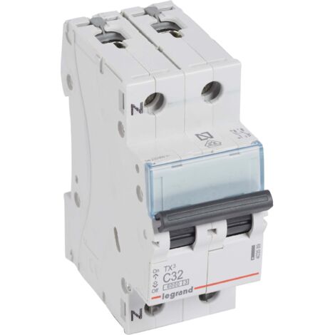 Interruptor magnetotérmico TX3 6kA-C P + N 32A (1/5)