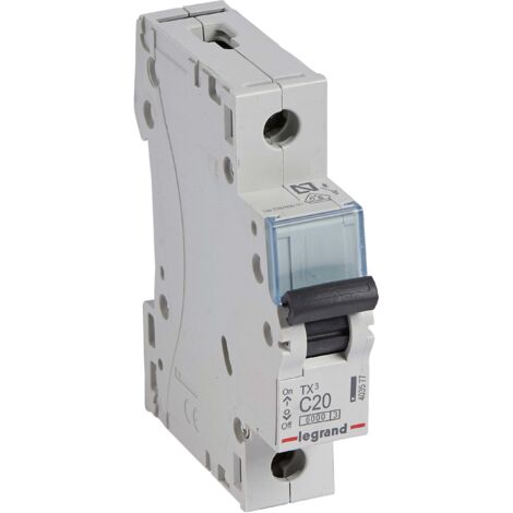 Interruptor magnetotérmico TX3 6kA-C 1P 20A