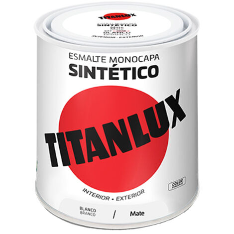 Esmalte blanco mate 250ml titanlux
