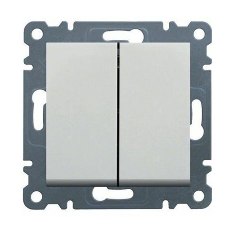 Interruptor doble para escaleras Lumina, color blanco WL0050 (1/2)
