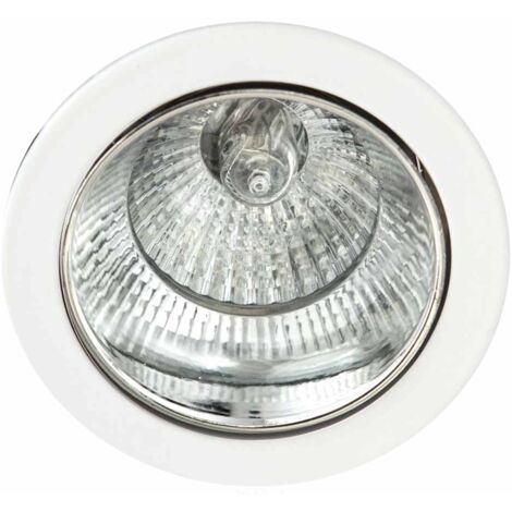 Empotrable alfabeto 1xgu10 cromo/blanco 8d orientable (1/2)