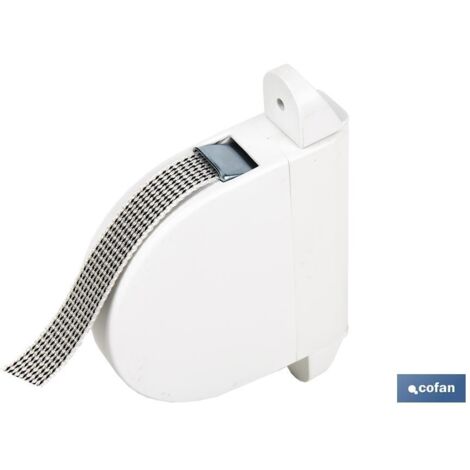 Recogedor Abatible Persiana Marfil 6mx20 mm