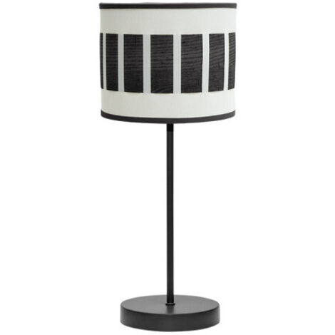 Sobremesa ivanna 1xe14 negro/blanco-madera negra 43x17x17 cm (1/2)