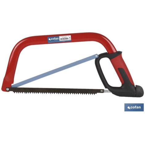COFAN arco sierra madera confort 12/300 mm , Arco de sierra para madera y metal modelo Confort. Su medida es de 12 (300 mm). Cuenta con un protector y un tensor de sierra fabricado