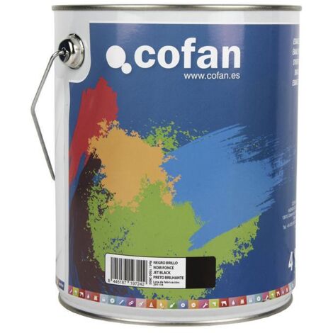 COFAN esmalte sintético (4 l) blanco mate , Esmalte sintético al disolvente disponible en una amplia gama de colores y tonalidades fabricado a base de resinas alquídicas. Buena est
