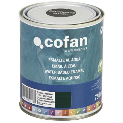 Esmalte Al Agua (750 Ml) Verde Carruaje Brillo (1/5)