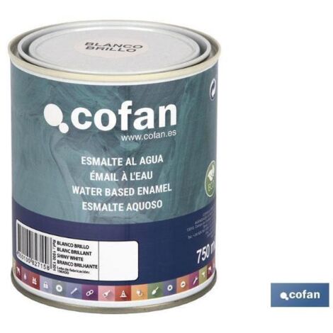 Esmalte Al Agua (750 Ml) Negro Satinado