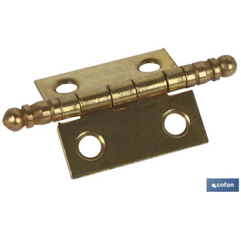 2 uds. bisagra de hierro latonado fin alto 25x25 venta unitaria