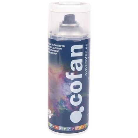 COFAN pintura acril. 400ml 9010el-blanco electrod. , Pintura de Esmalte acrílico 100% en spray. Su gama de colores van por numeración RAL, son ideales para superficies metálicas co