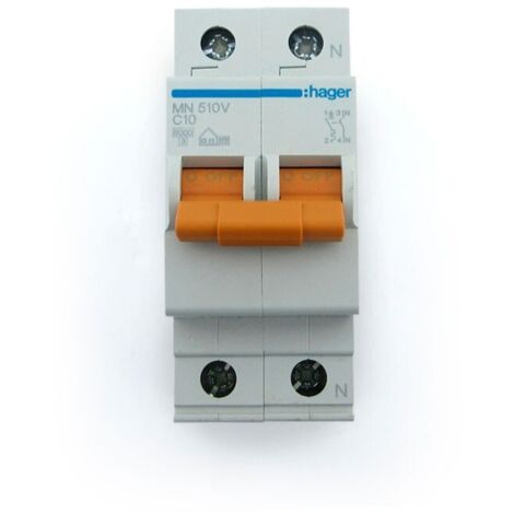 HAGER MN520V  Interruptor automático MN 1P+N 20A curva C