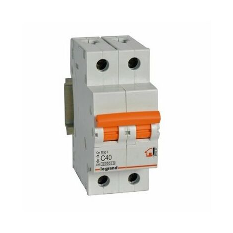 LEGRAND 419939 Magnetotérmico vivienda RX3 2P 6kA 40A