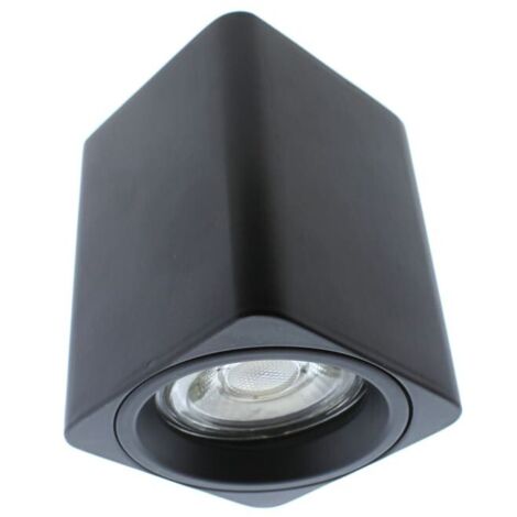 Foco “Flin” de aluminio GU10 color negro (1/5)