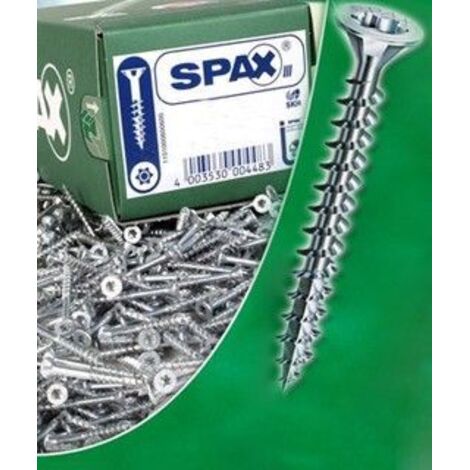 Caja de 25 unidades de tornillo para madera con cabeza plana en Wirox 3,5x20mm Spax (1/4)