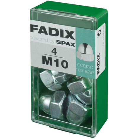 Caja de 4 unidades de tuerca ciega en cinc M 10 Fadix (1/2)