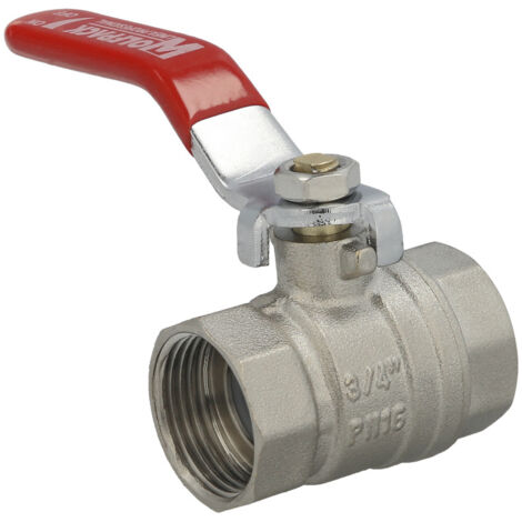 Válvula Esfera 3/4" Redonda de Latón Hembra/Hembra