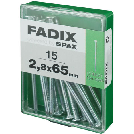Caja con 15 unidades de clavos CP acero Ø2.7x65mm (1/2)