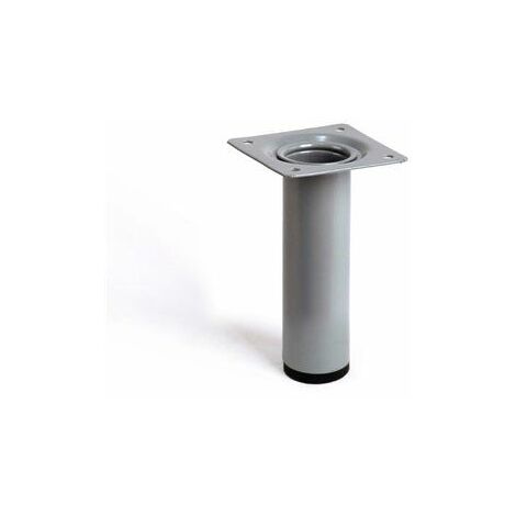Pata cilíndrica de acero en color cromo mate mod. 401g. dimensiones ø3x10cm 2-401g.100.38 rei