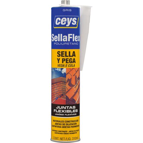 Sellador Flexible Multiusos CEYS Gris Cartucho Profesional 505802 (1/3)