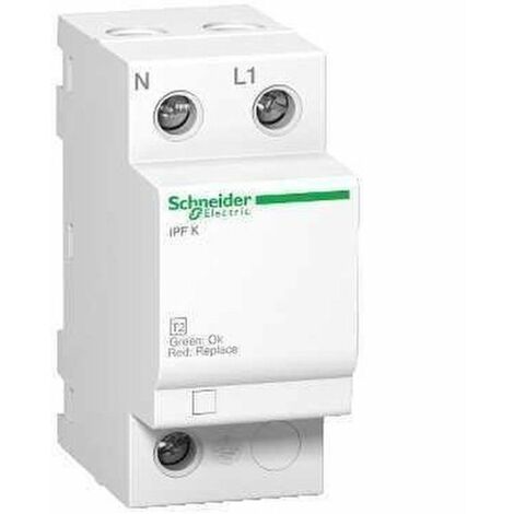 Schneider Electric – Limitador de sobretensiones transitorias Acti9 A9L15692 – 20A 340V – Protección 1P+N – Imax 20kA – Para sistemas TT/TN-S (1/4)