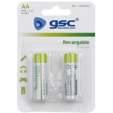 Pila recargable GSC Evolution HR6 (AA) Blíster 2ud