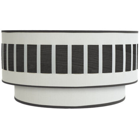Aplique ivanna 1xe27 blanco-madera negra 17x30x15 cm (1/2)
