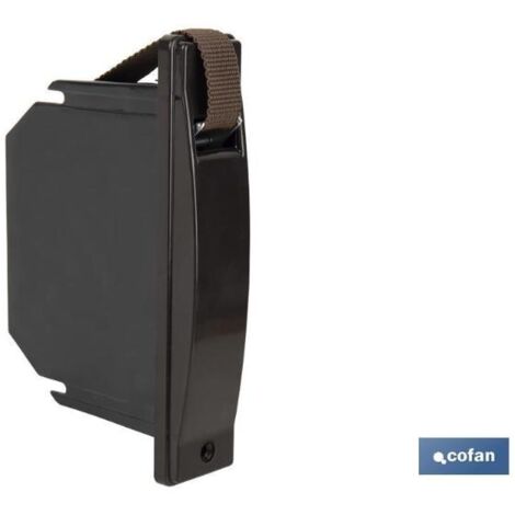 COFAN recogedor cinta persiana compacto marrón 14 mm , Recogedor de persiana con cajetín compacto para empotrar. El producto incluye un embellecedor (a elegir entre diferentes colo