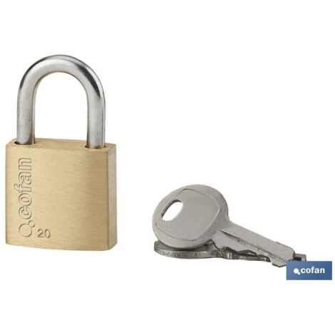 COFAN candado de latón quality plus 60mm , Candado de Latón Quality Plus. Fabricado en latón, arco de acero endurecido y anticorrosivo. Mecanismo de alta seguridad para evitar el r