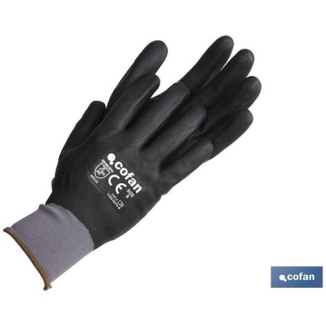 COFAN guante impreg.completo foam nitrilo t-7 venta unitaria
