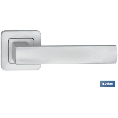 Juego Manivela Aluminioberlinroseta Cuadarada Niquel