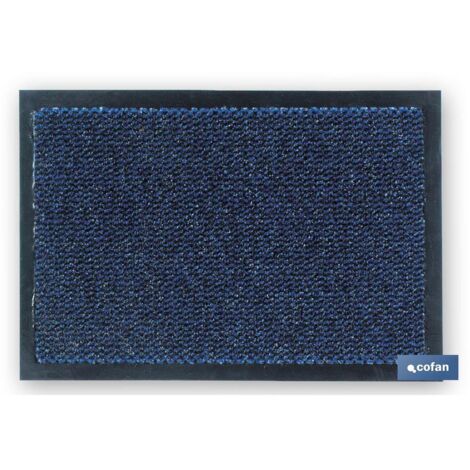 FELPUDO INTERIOR POLIPROPILENO 40X60CM AZUL