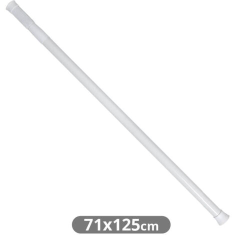 Barra extensible para cortina de ducha de 71 a 125cm (1/3)