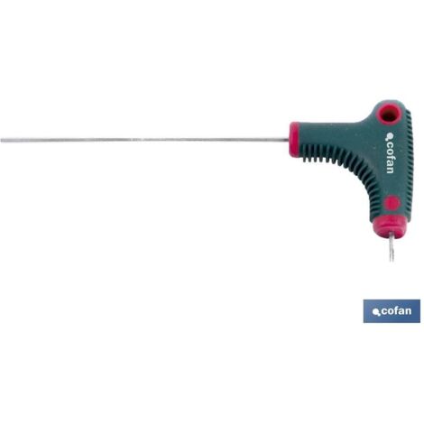 COFAN destornillador en t driver hex-8x200 , Destornilladores de Allen o hexagonal con mango en T, doble punta, y fabricados con varillas reforzadas con mangos resistentes a los tr